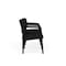 Lesro Lenox Steel 3 Seater with Center Arms, Black/Onyx Seat, Black/Onyx Back, 64.5 W 24.5 L 32 H LS3103 - alternate 2